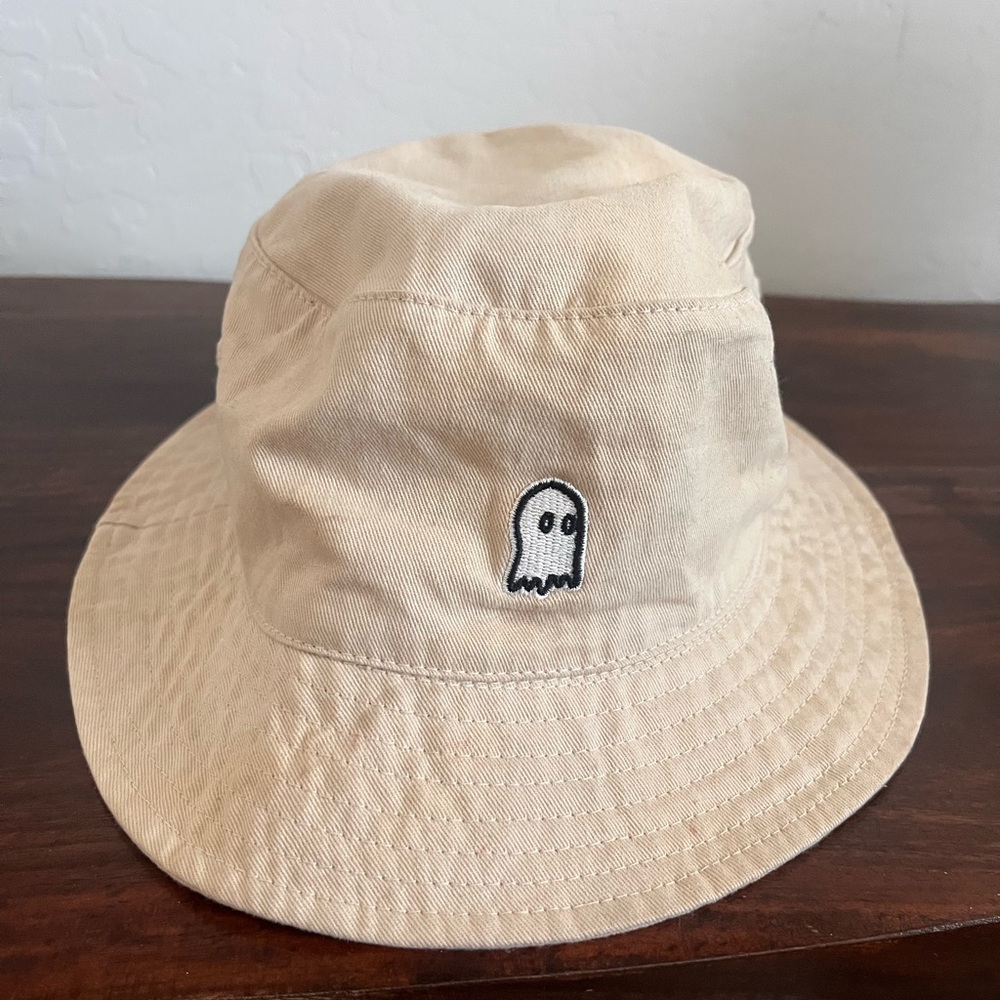 Lonely Ghost Beige Bucket Hat